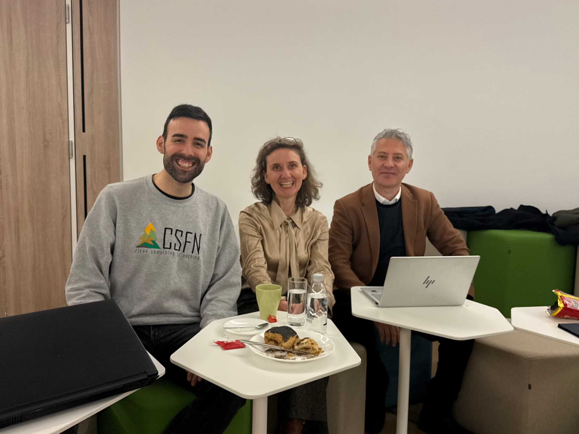 Représentants de CSFN, Incitare et DIA&ECE réunis lors du premier meeting WISE.AI